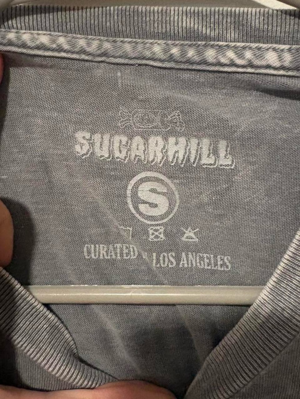 Sugarhill mineral grey comfy grey Heaven is calling shirt small‎ - Picture 3 of 4